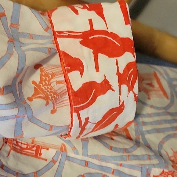 Gretchen Scott BIRD PALACE Print Cotton Blouse - Picture 4 of 6